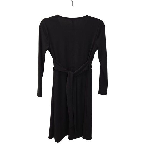 NWT Ann Taylor Ruched Waist Little Black Dress Size 4 Petite - Picture 2 of 7